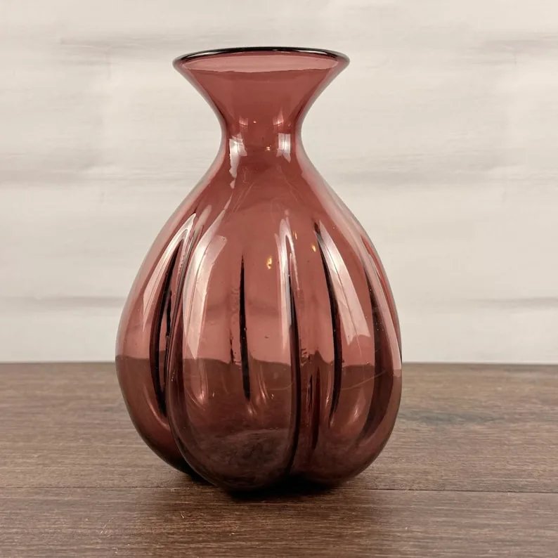 Blenko 928 Melon Bud Vase
